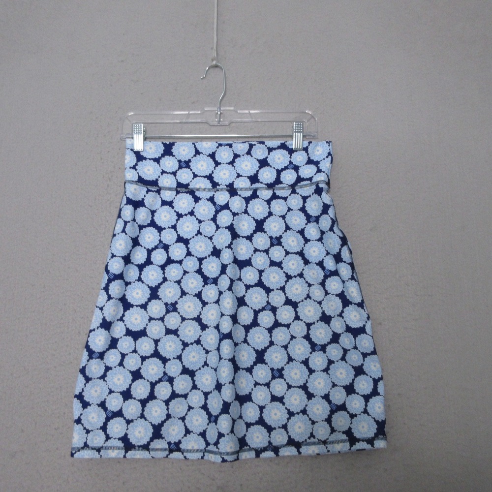 Spunkwear Skirt XS Blue White Floral Active Sporty Tennis Outdoor Pickleball USA